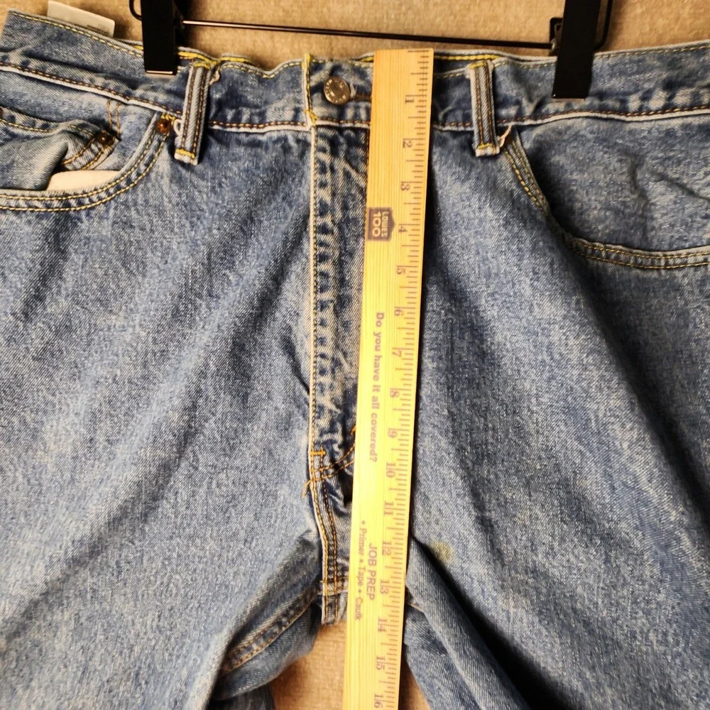 Levis 550 Relaxed Fit Jeans Mens 40x34 Blue Good Tapered Leg Light Wash
